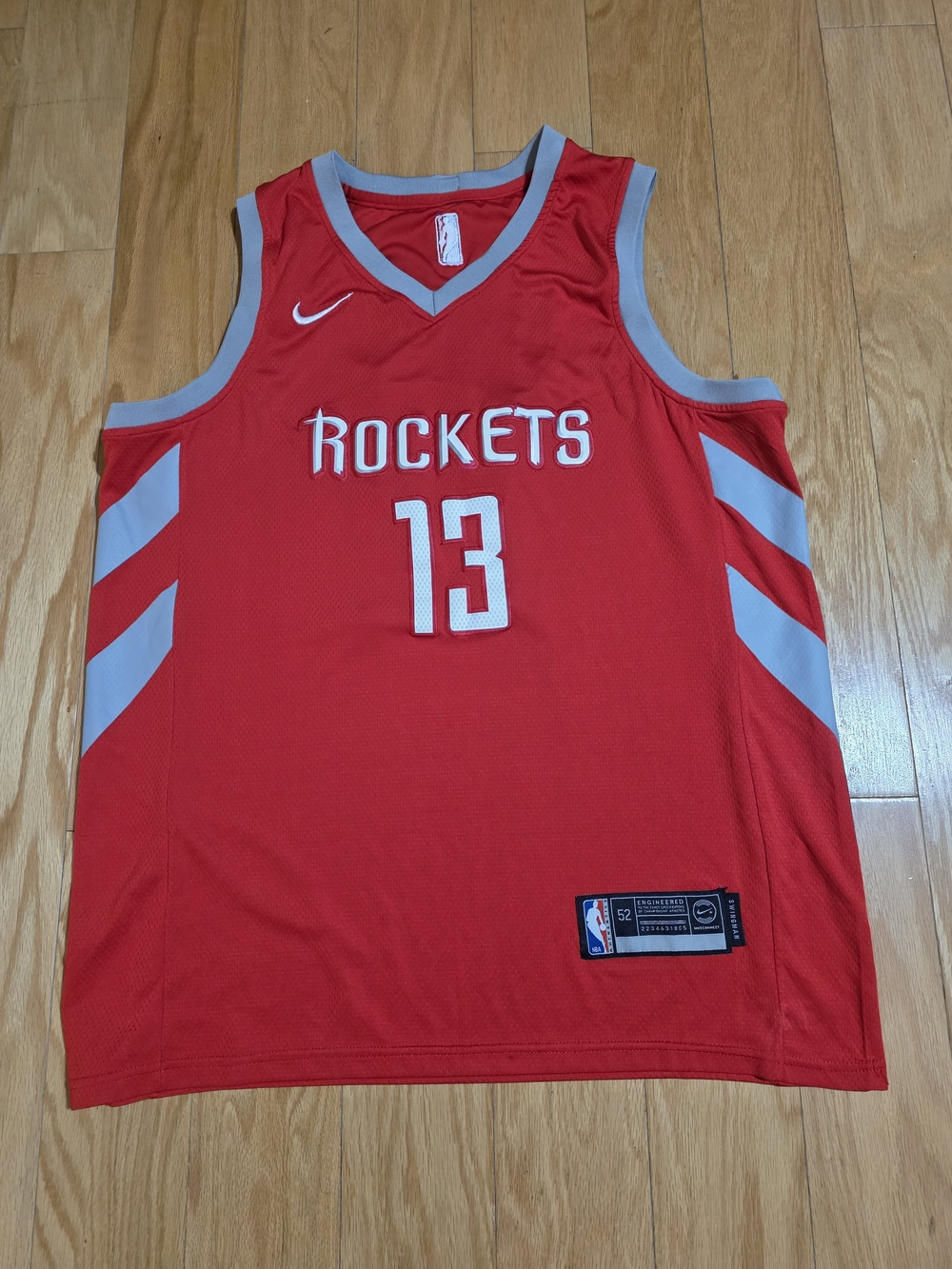 Nike Houston Rockets #13 Red Basketball Jersey Men's Size 52